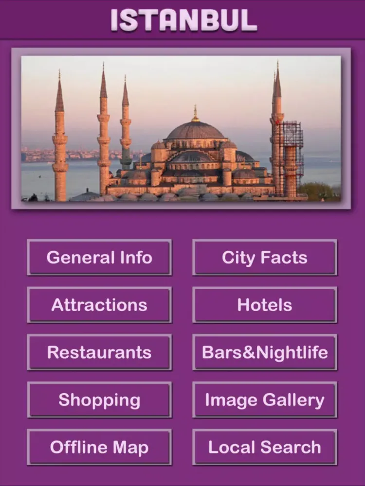 Tangkapan layar Istanbul Offline Tourism iPad 