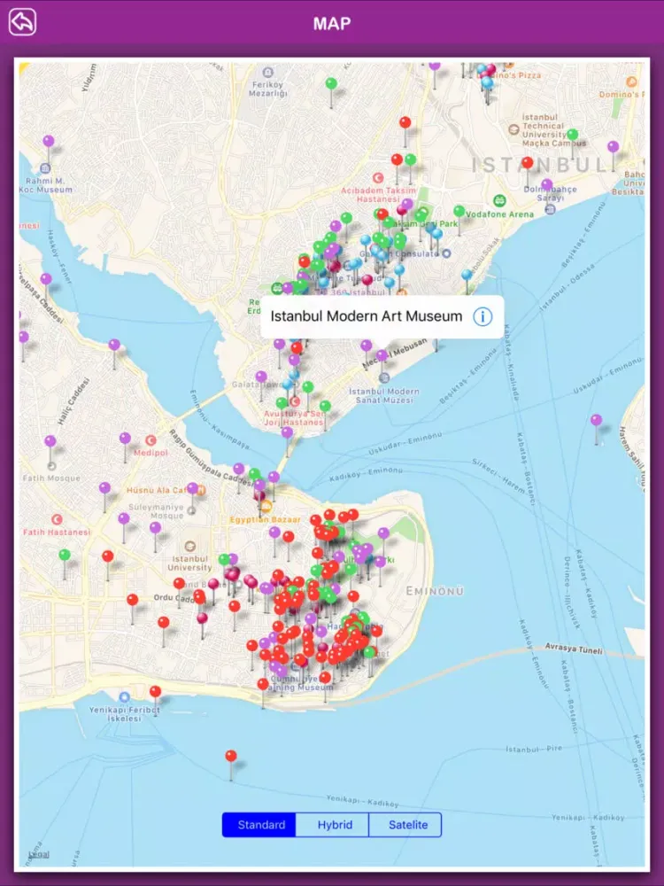 Tangkapan layar Istanbul Offline Tourism iPad 