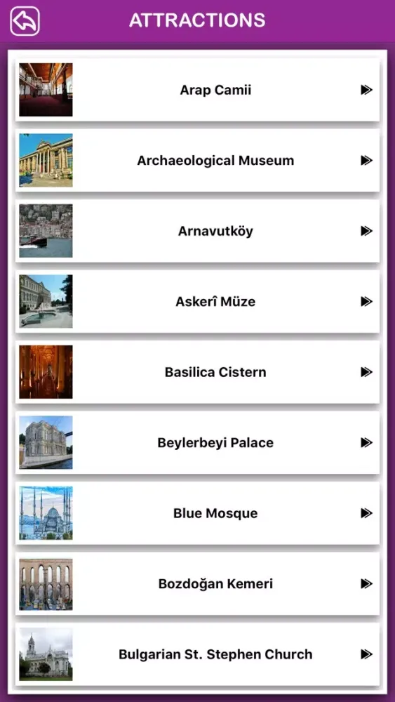 Tangkapan layar Istanbul Offline Tourism