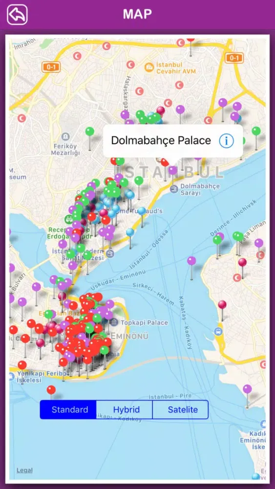 Tangkapan layar Istanbul Offline Tourism