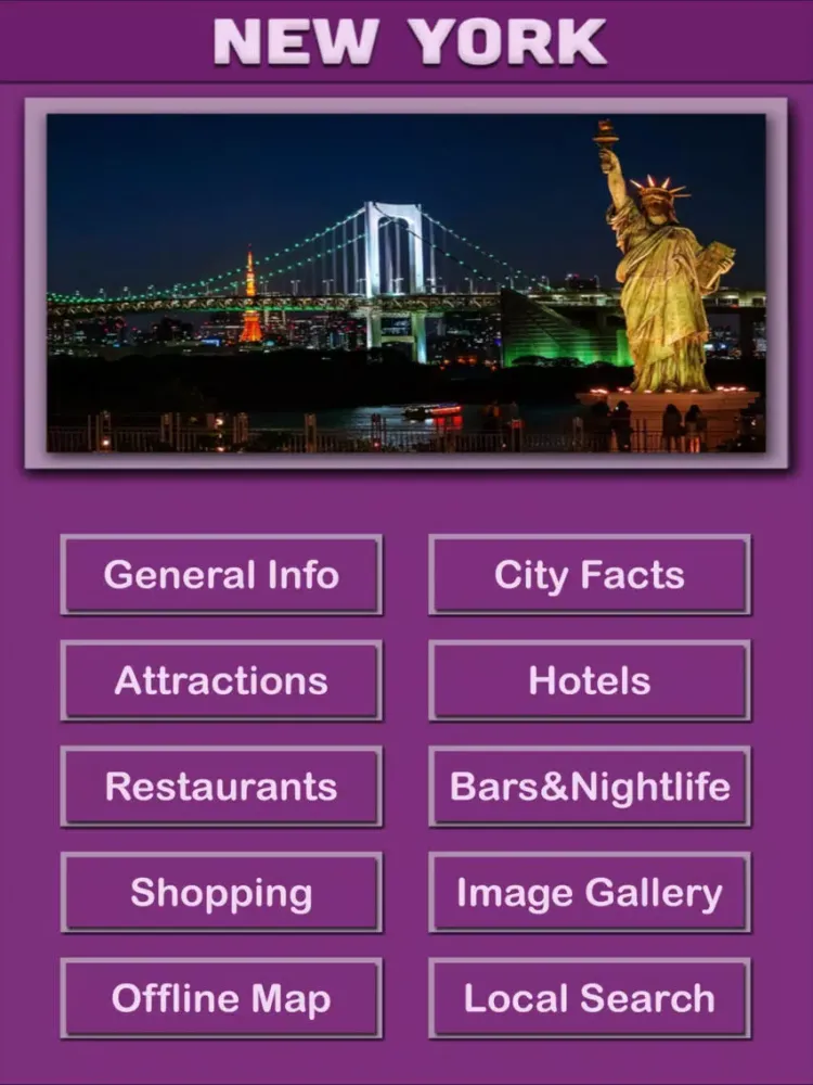 New York Offline Tourism iPad  스크린샷