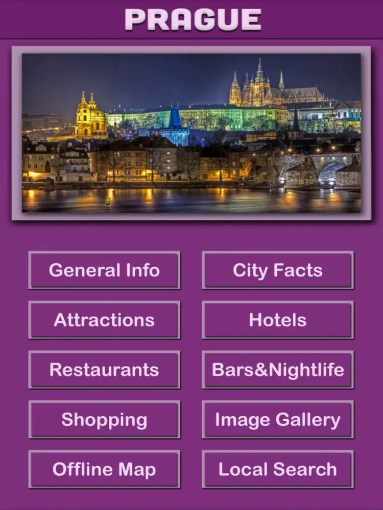 Prague Offline Tourism iPad 应用截图