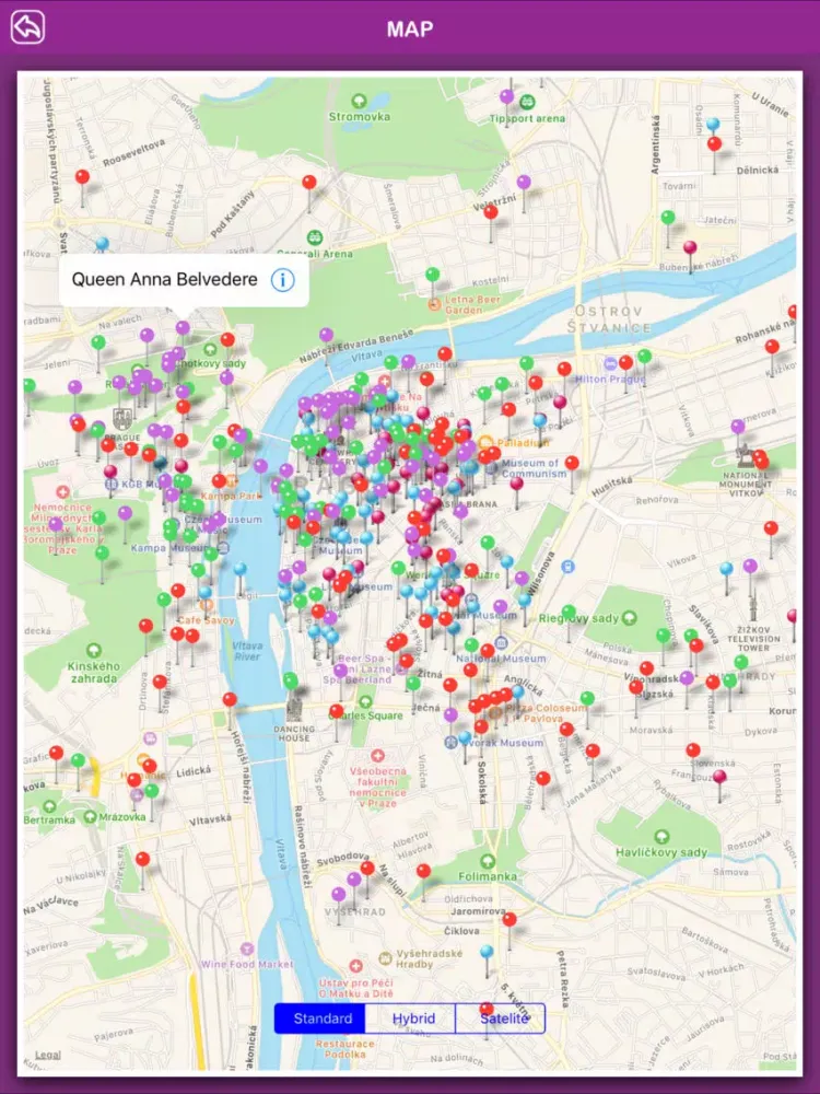 Prague Offline Tourism iPad 应用截图