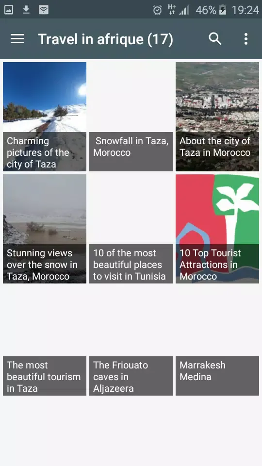 Tourism and travel Screenshots