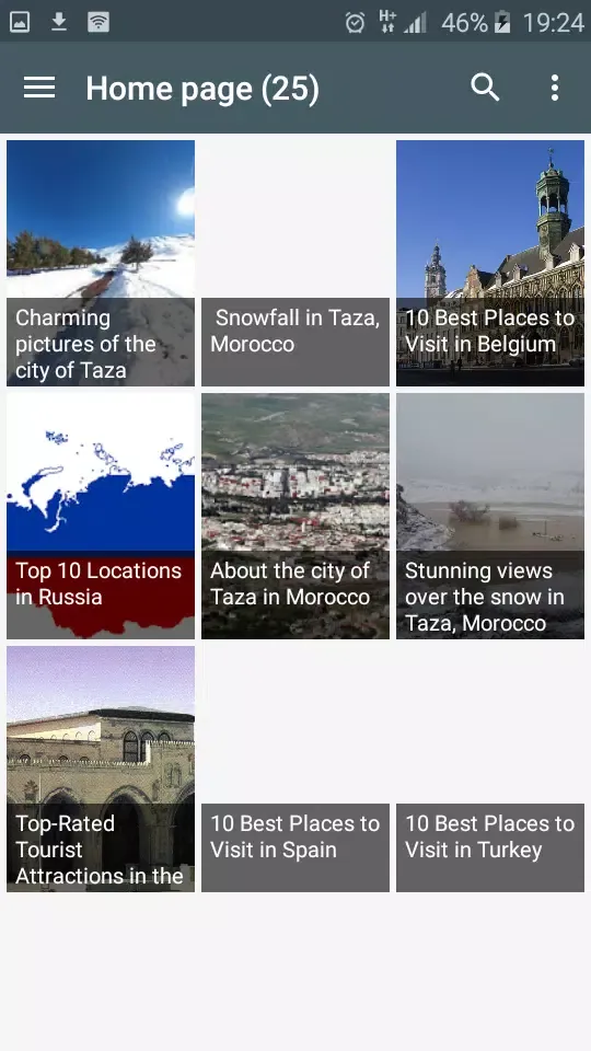 Tourism and travel Screenshots