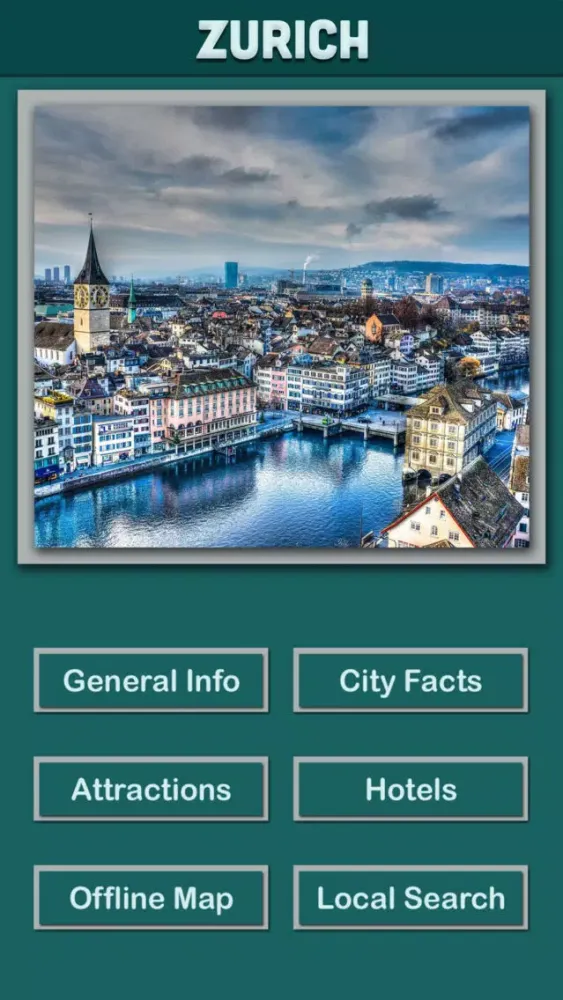 Zurich Offline Tourism स्क्रीनशॉट