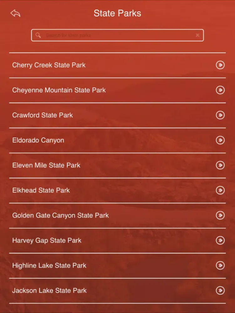 Colorado State Parks, Trails & Campgrounds iPad  Screenshots