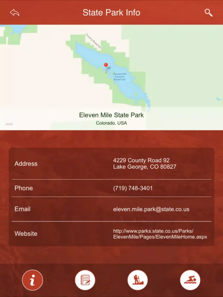 Colorado State Parks, Trails & Campgrounds iPad  Screenshots