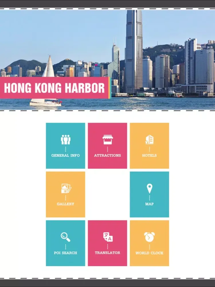Hong Kong Harbor Travel Guide iPad  Screenshots