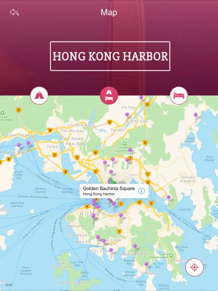 Hong Kong Harbor Travel Guide iPad  Screenshots