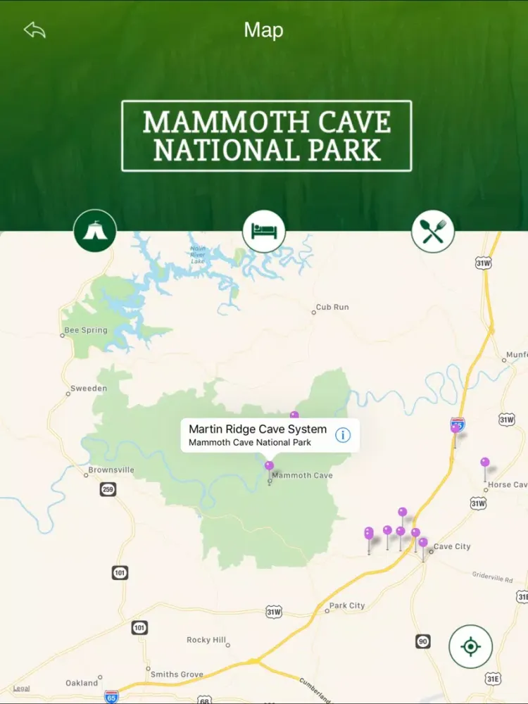 Screenshot di Mammoth Cave National Park Travel Guide iPad 