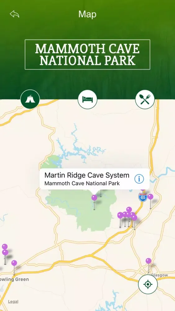 Screenshot di Mammoth Cave National Park Travel Guide