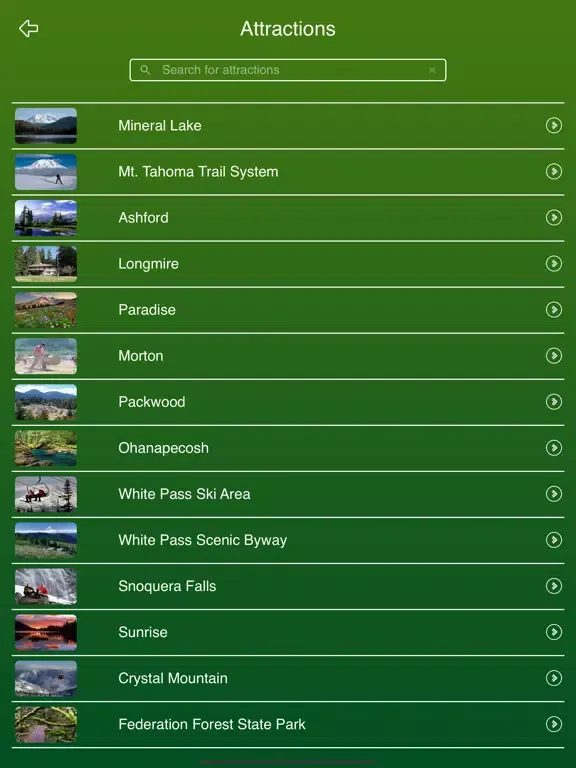 Mount Rainier National Park iPad  स्क्रीनशॉट