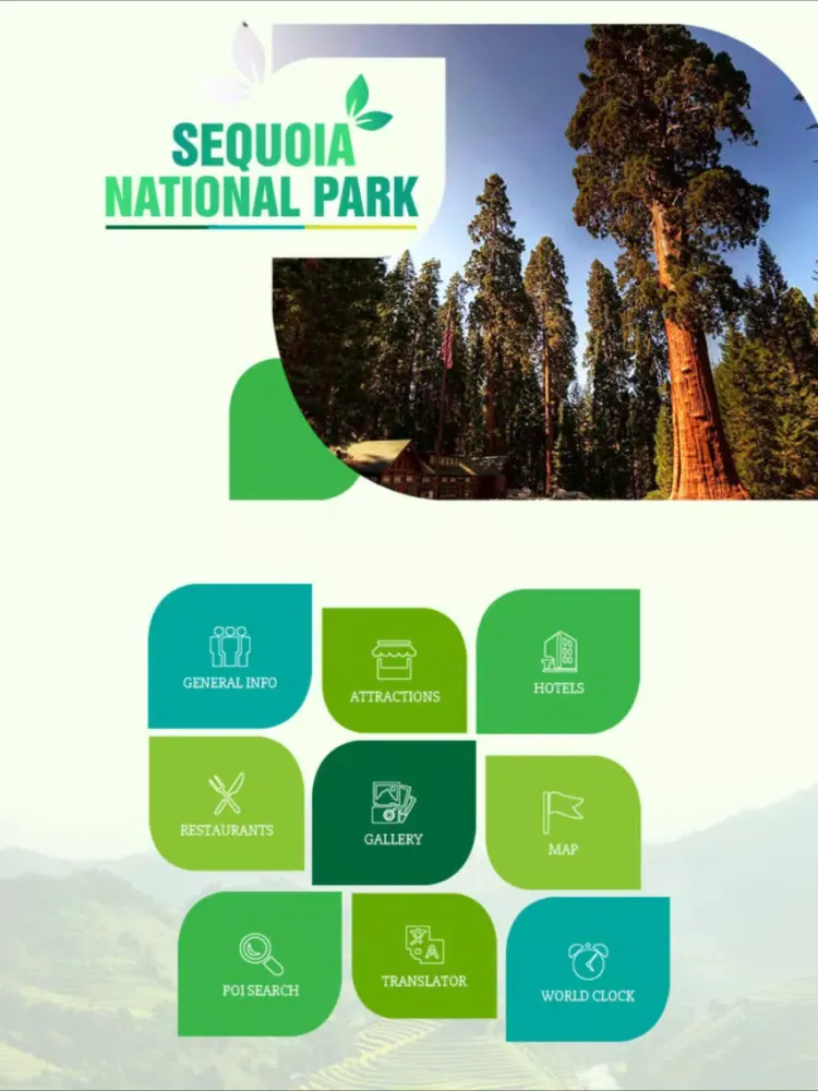 Ảnh chụp màn hình của Sequoia National Park Travel Guide iPad 