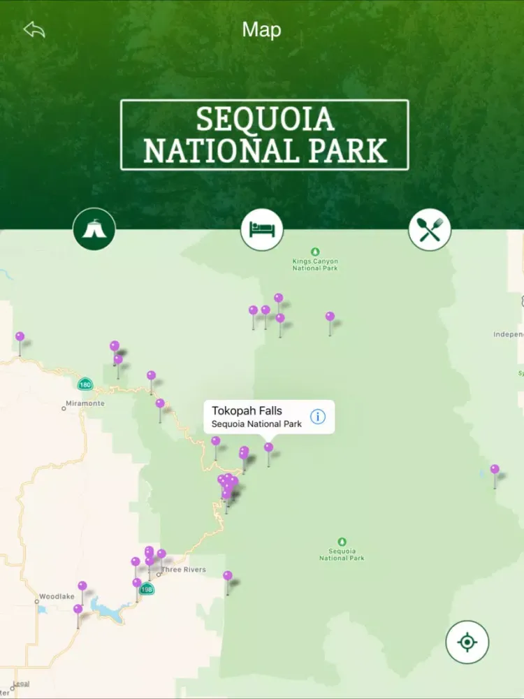 Ảnh chụp màn hình của Sequoia National Park Travel Guide iPad 