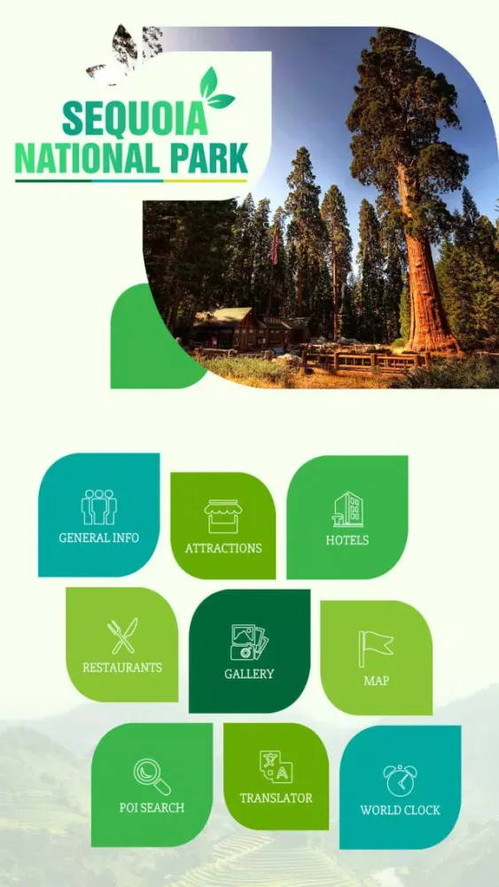 Ảnh chụp màn hình của Sequoia National Park Travel Guide