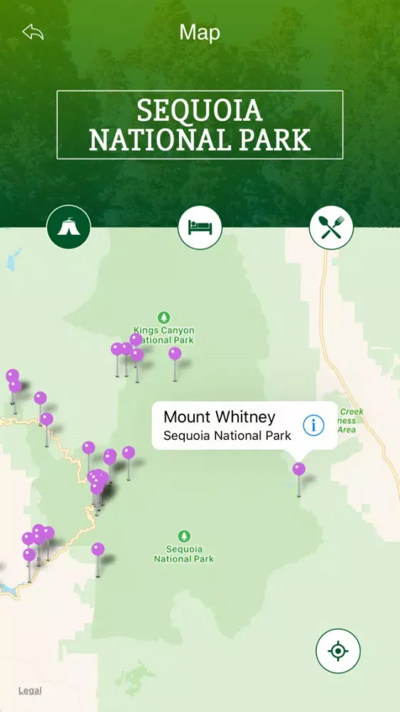 Ảnh chụp màn hình của Sequoia National Park Travel Guide