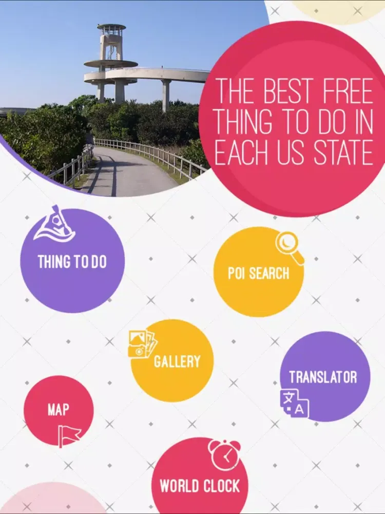 ภาพหน้าจอของ The Best Free Thing To Do In Each U.S. State iPad 