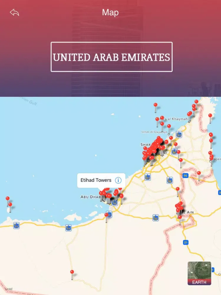 United Arab Emirates Tourist Guide iPad 应用截图