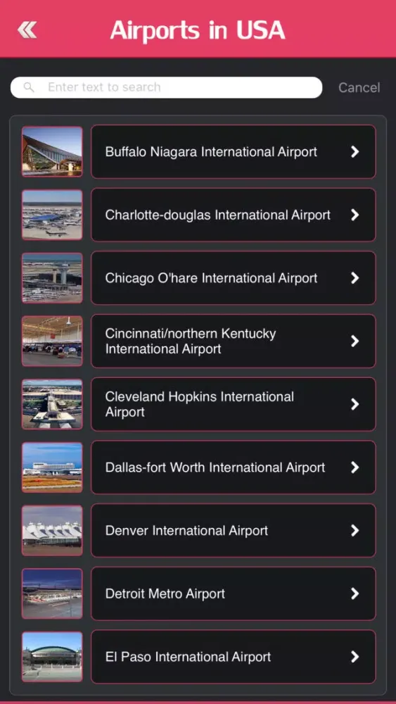 Screenshot di USA Airports
