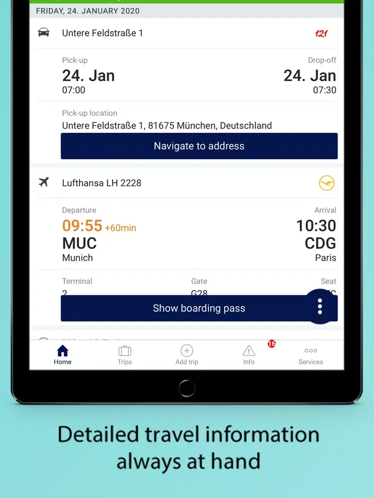 Fides Travel Assistant iPad  스크린샷