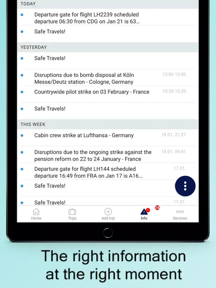 Fides Travel Assistant iPad  스크린샷