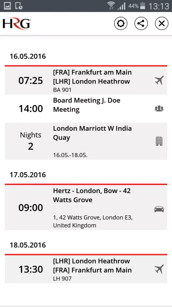 HRG Central Europe OnTrack Screenshots