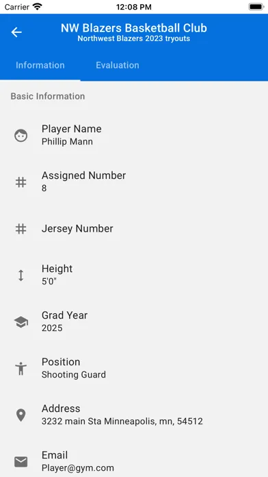 Evaluator by Tournament Depot سکرین شاٹس