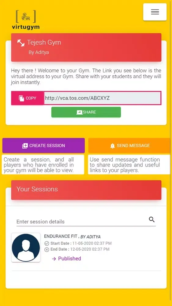 VirtuGym (Trainer)應用截圖