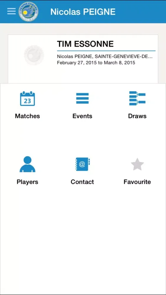 Tennis Europe स्क्रीनशॉट