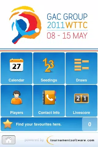 Capturas de tela do 2011 World Table Tennis Championships