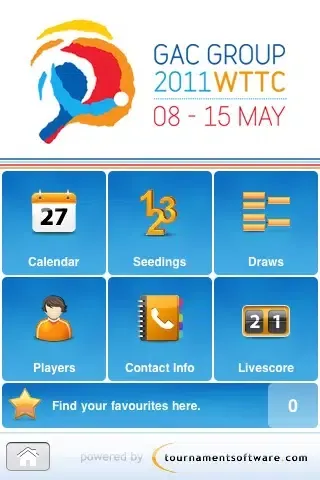 Screenshot di 2011 World Table Tennis Championships