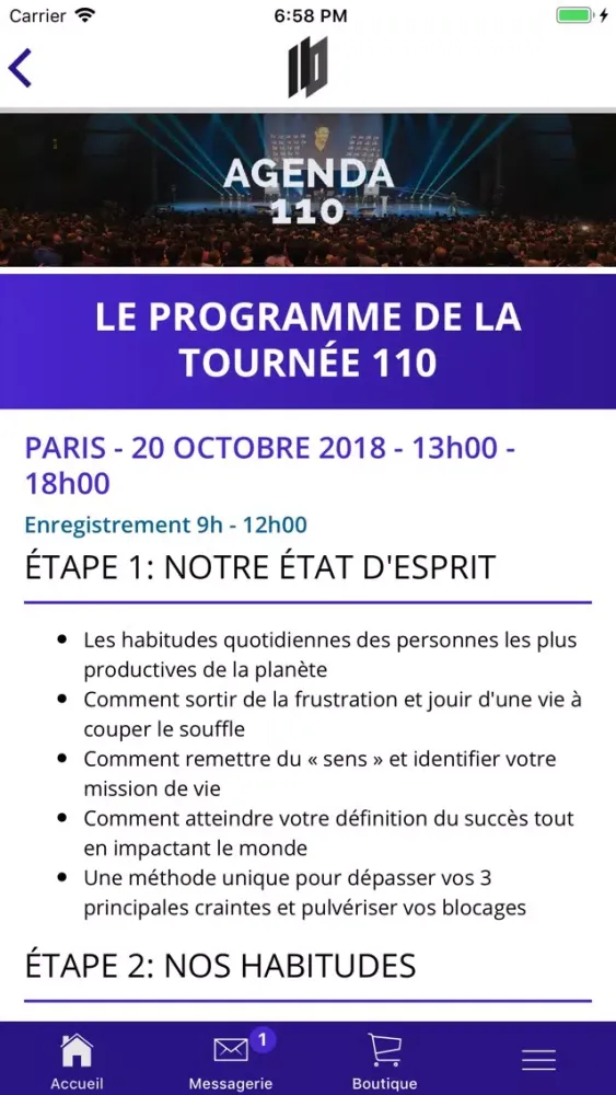 Captures d'écran de Tournée 110 - Franck Nicolas