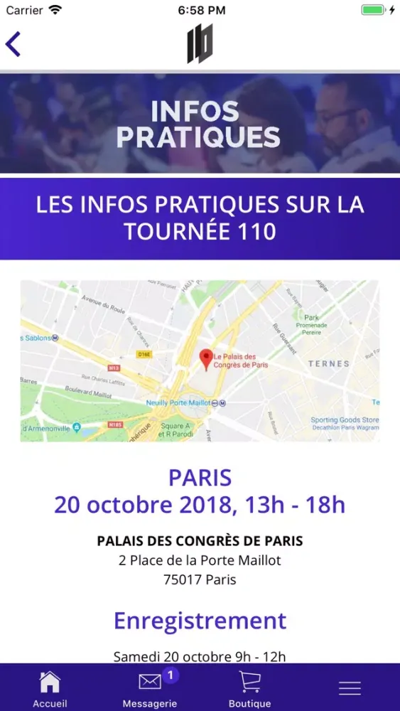 Captures d'écran de Tournée 110 - Franck Nicolas