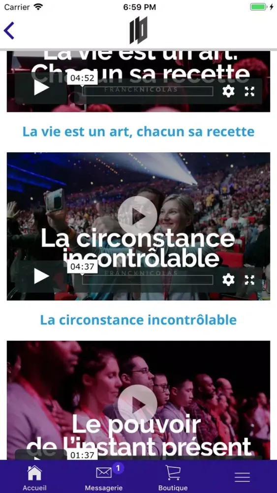 Captures d'écran de Tournée 110 - Franck Nicolas