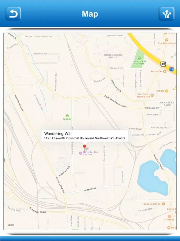 Atlanta Wifi Hotspots iPad  Ekran Görüntüleri