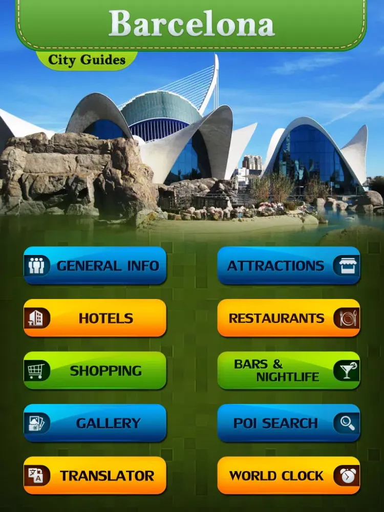 Barcelona City Travel Guide iPad  스크린샷
