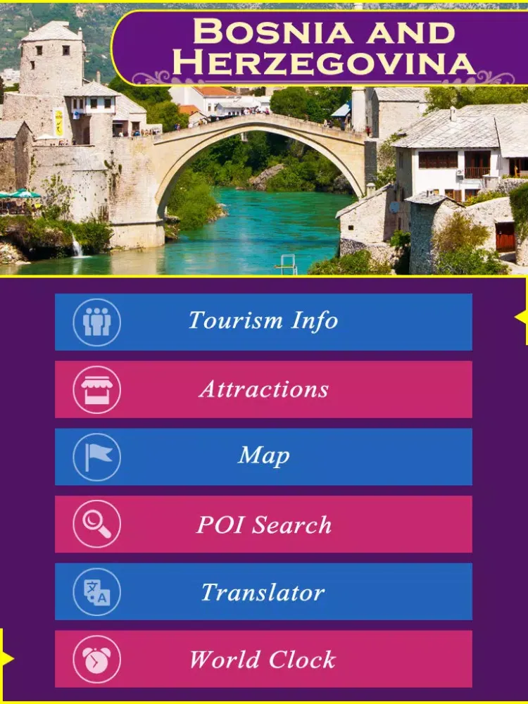 Bosnia and Herzegovina Tourist Guide iPad 應用截圖