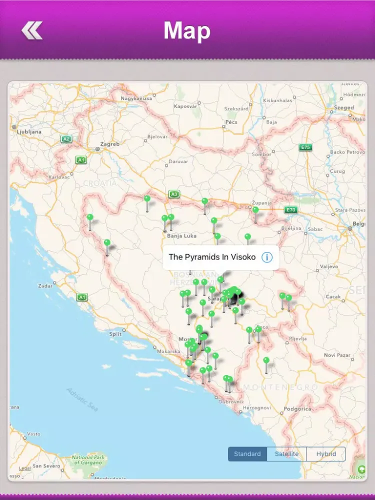 Bosnia and Herzegovina Tourist Guide iPad 應用截圖