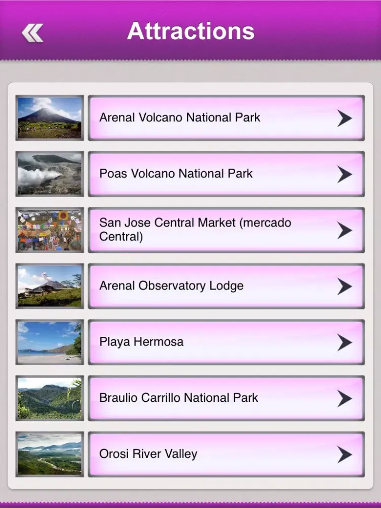 Costa Rica Tour Guide iPad 应用截图