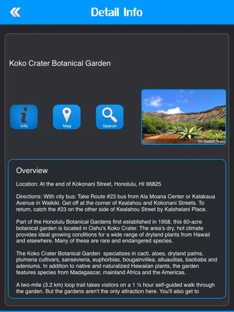 Botanical Gardens of Hawaii iPad  Screenshots