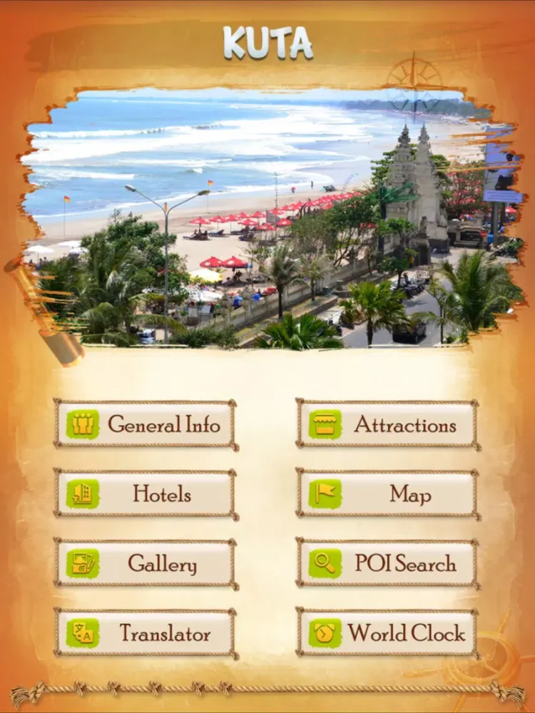 Capturas de tela do Kuta Tourism Guide iPad 