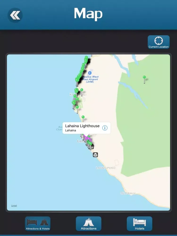 Lahaina Travel Guide iPad 应用截图