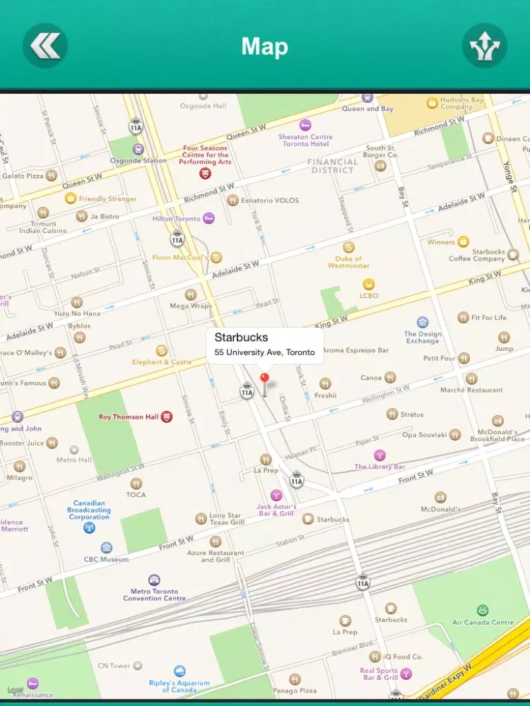 Places Around Me - Find out whats around you iPad 應用截圖