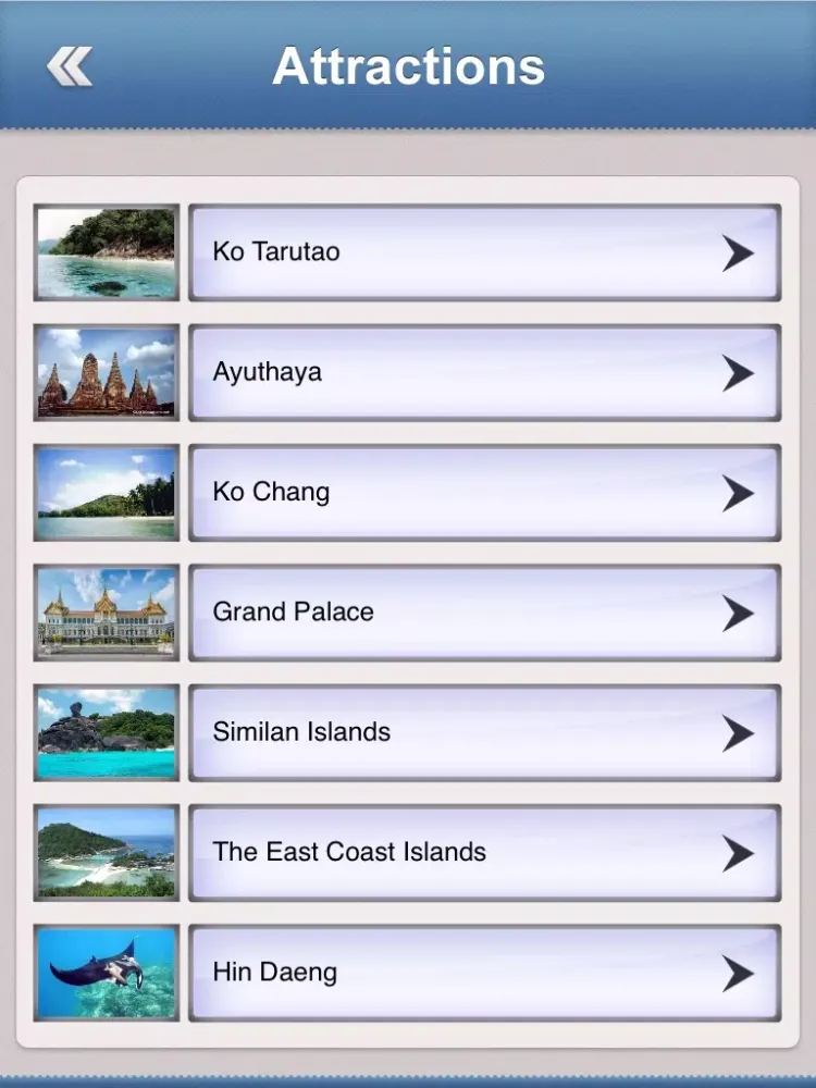Thailand Best Travel Guide iPad  Screenshots