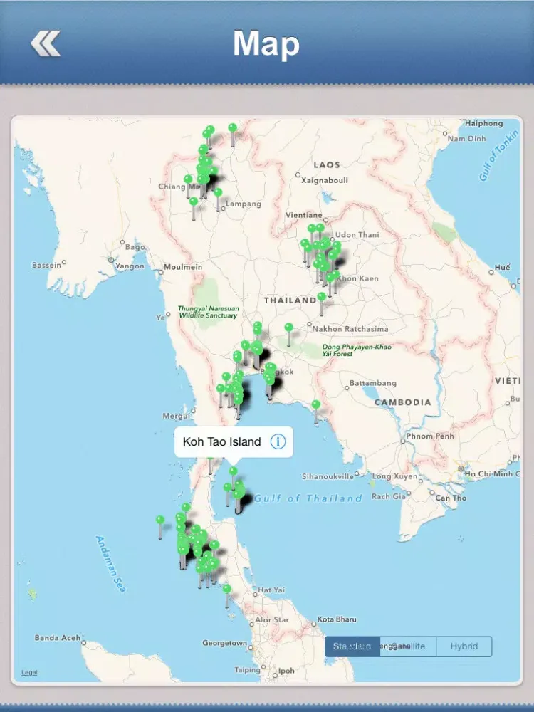 Thailand Best Travel Guide iPad  Screenshots