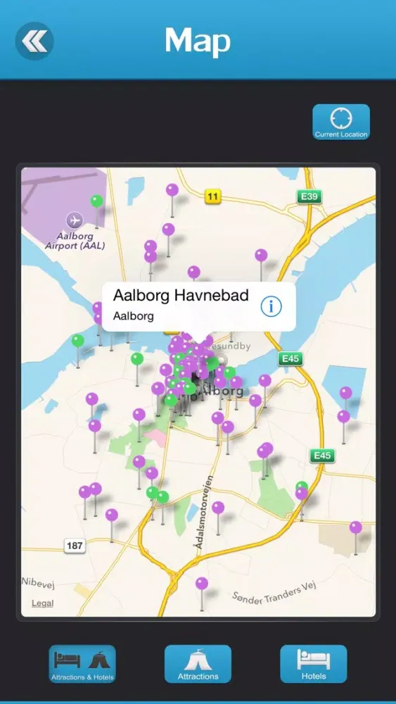 Tangkapan skrin Aalborg Travel Guide