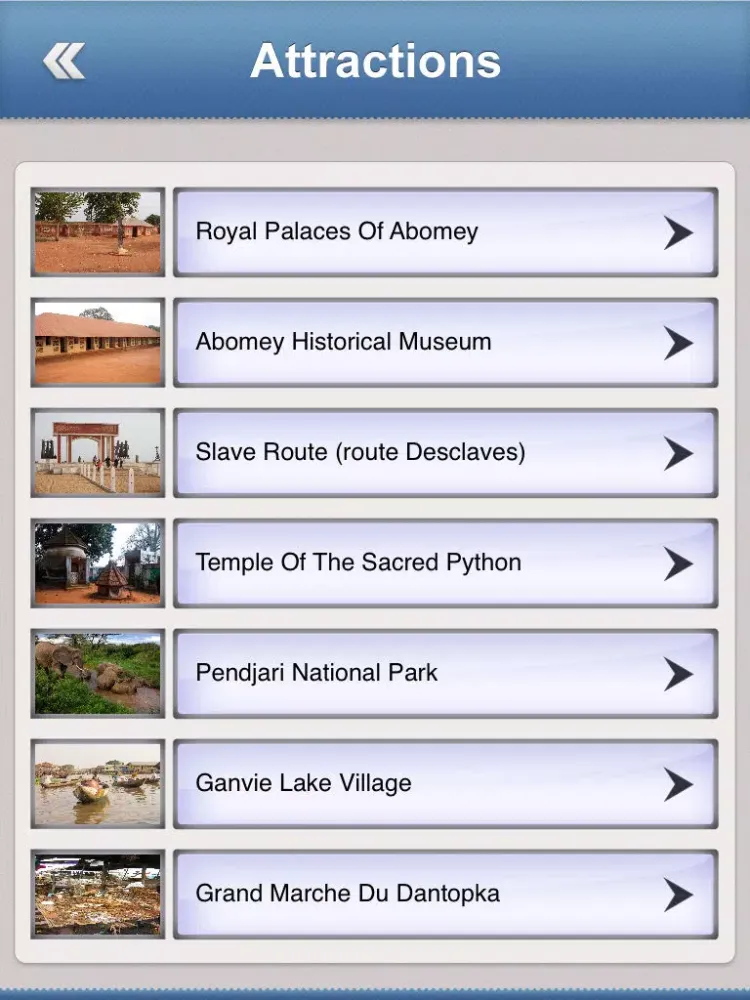 ภาพหน้าจอของ Benin Travel Guide iPad 