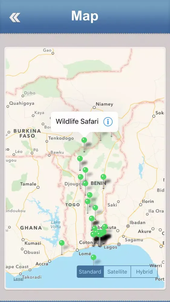ภาพหน้าจอของ Benin Travel Guide