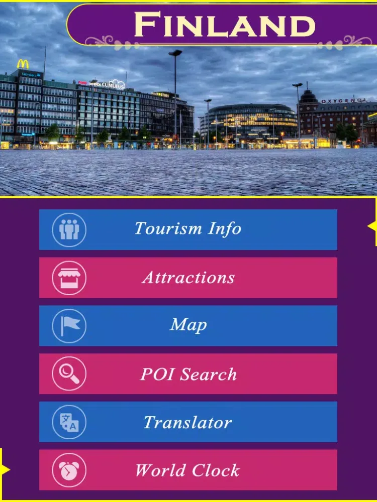 Ảnh chụp màn hình của Finland Tourist Guide iPad 